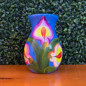 Mexican Floral Vase